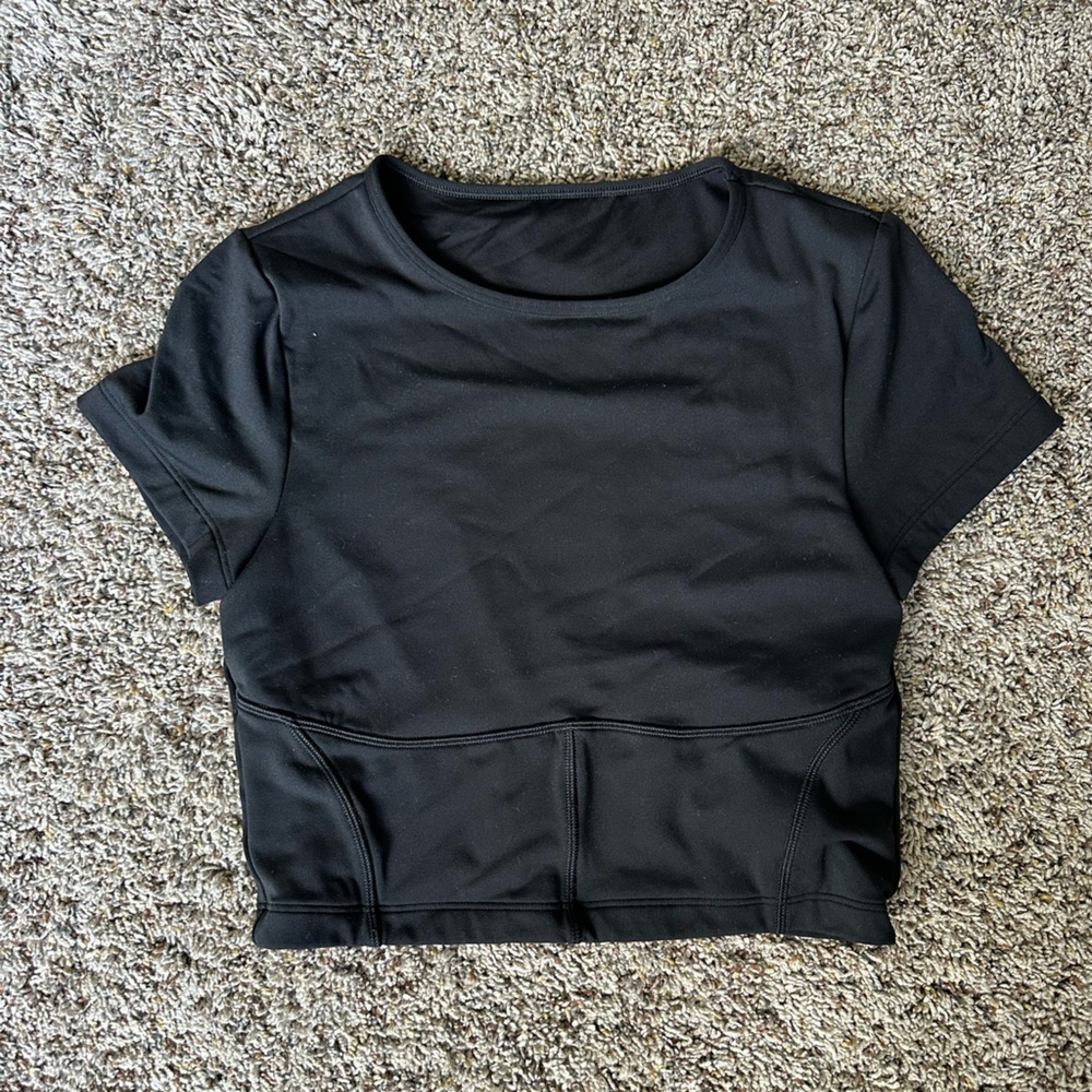 Gilly Hicks Sleek Black Workout Top